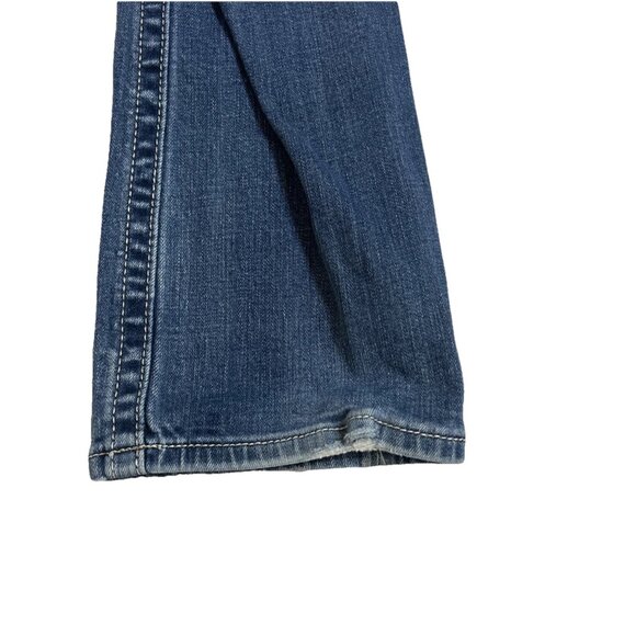 MISS ME Jeans Womans 26 Blue Low Rise Boot Cut Rhinestone Western Y2K - Picture 4 of 13